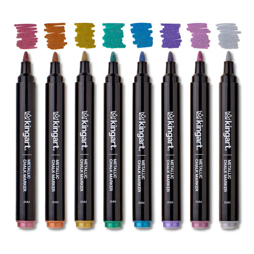 Chalk Markers – Metallic Palette, 8 Colors