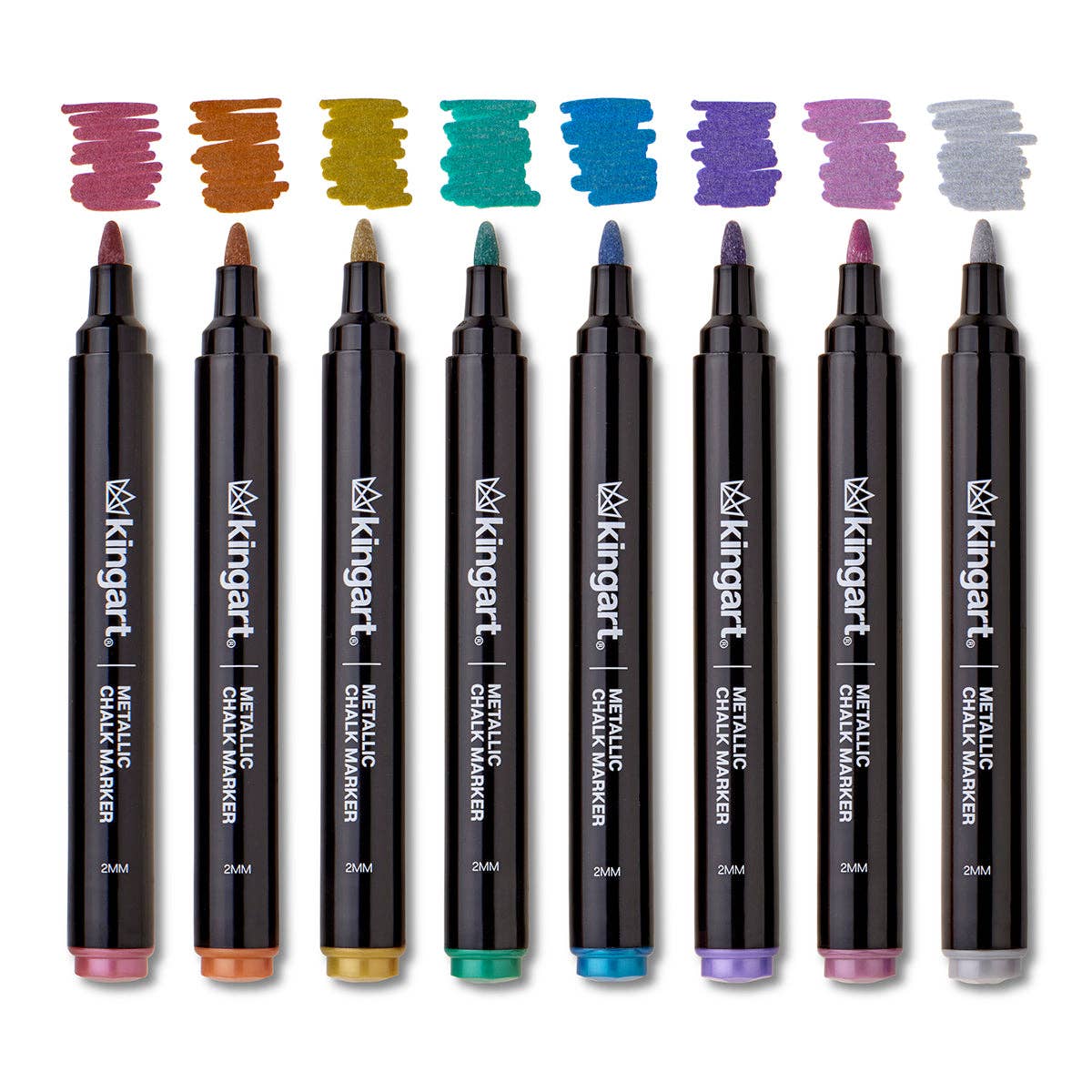 Chalk Markers – Metallic Palette, 8 Colors