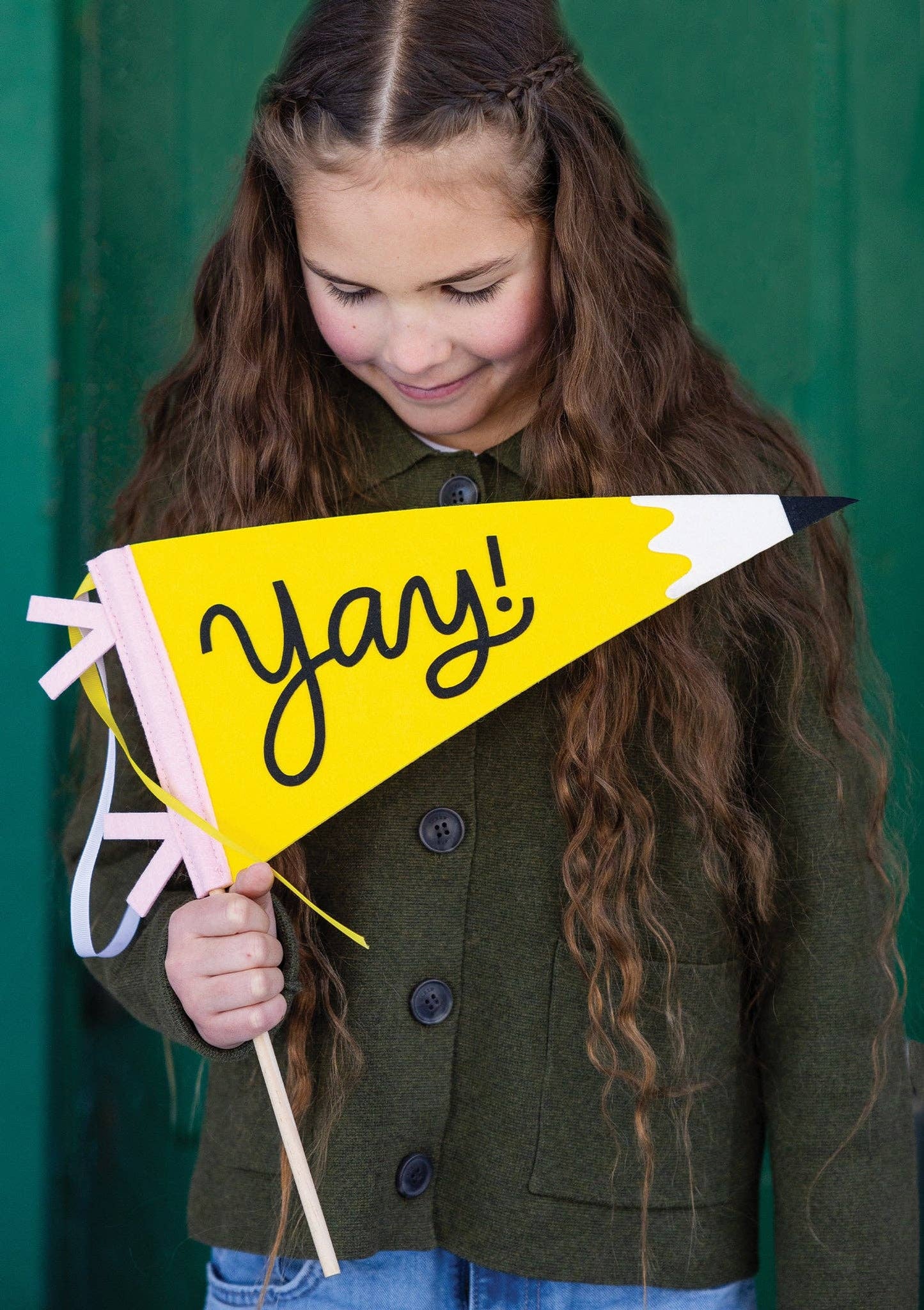 Yay! Pencil Felt Pennant
