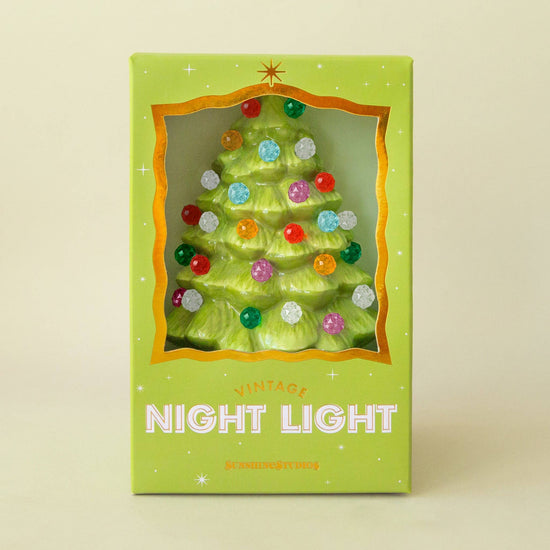 Vintage Tree Gumdrop Night Light - Lime