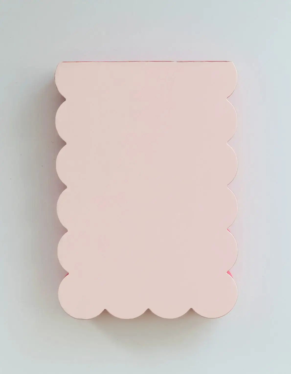 Scalloped Notepad - Peach + Persimmon Edge