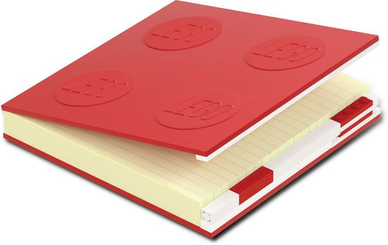 LEGO® Iconic Locking Notebook with Gel Pen - Red [52439]