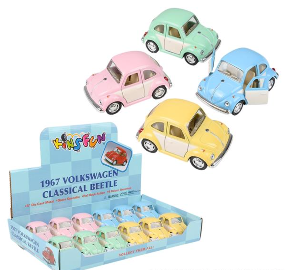 4" VW Classic Beetle Car Toys