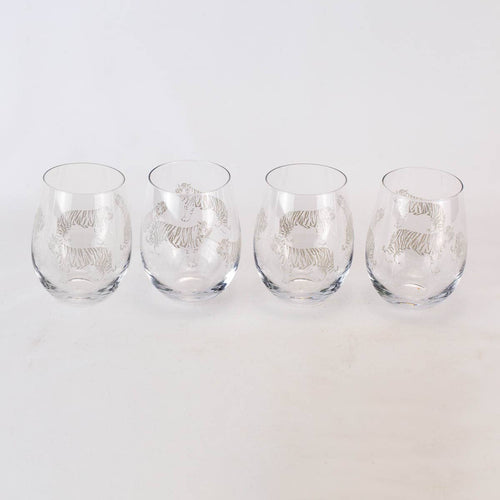 Silver Tiger Wine Glass