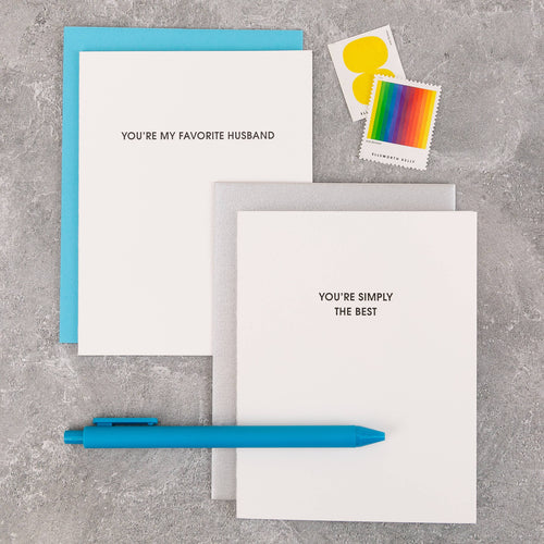 You're Simply The Best Letterpress Card