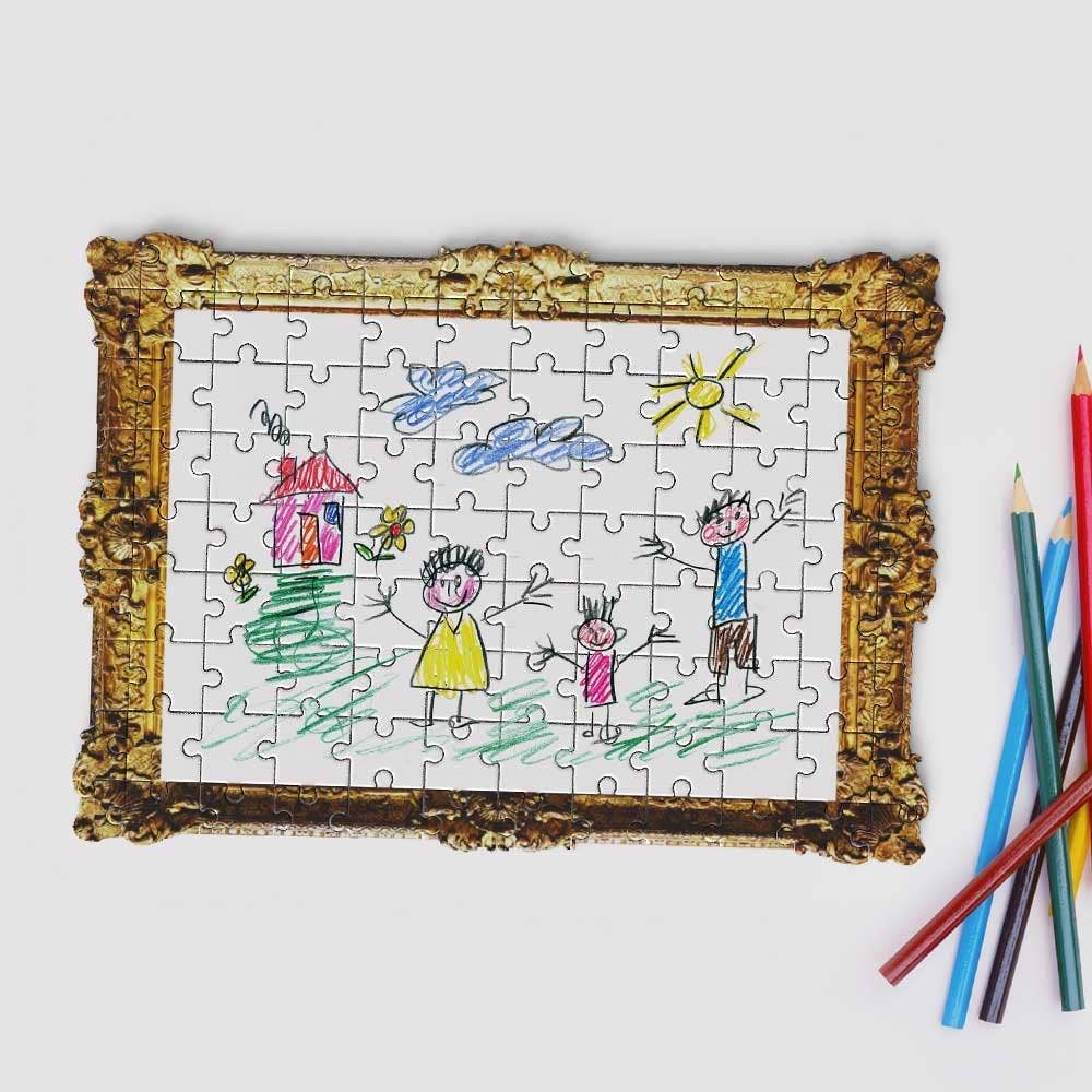 Framed Drawing Jigsaw Puzzle | Personalized Gift
