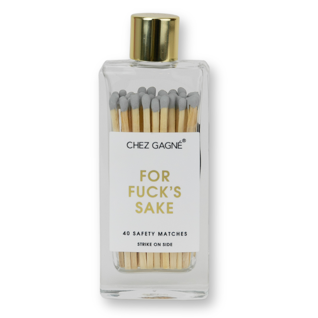 For Fuck's Sake Matches - Glass Bottle Matchsticks