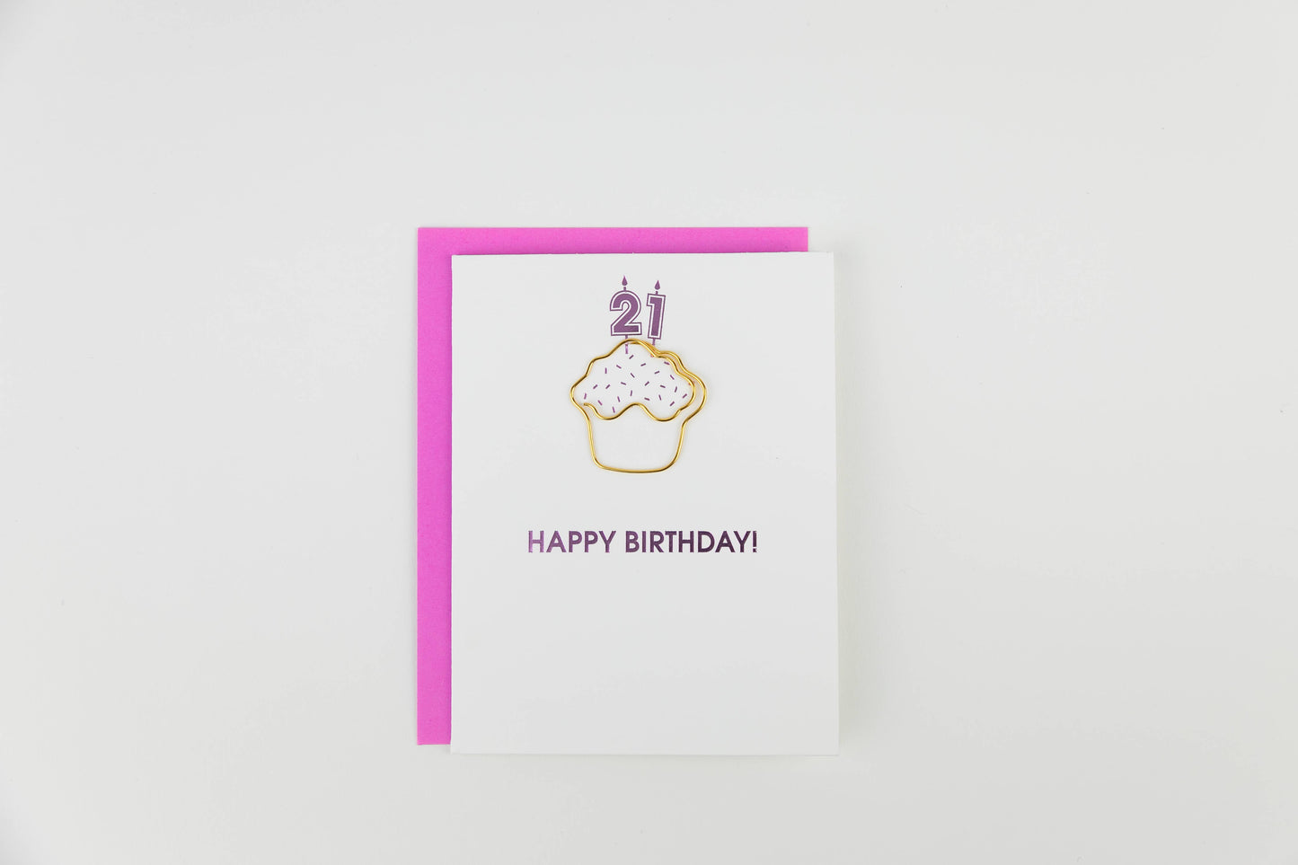 Happy Birthday 21 Milestone Paperclip Card