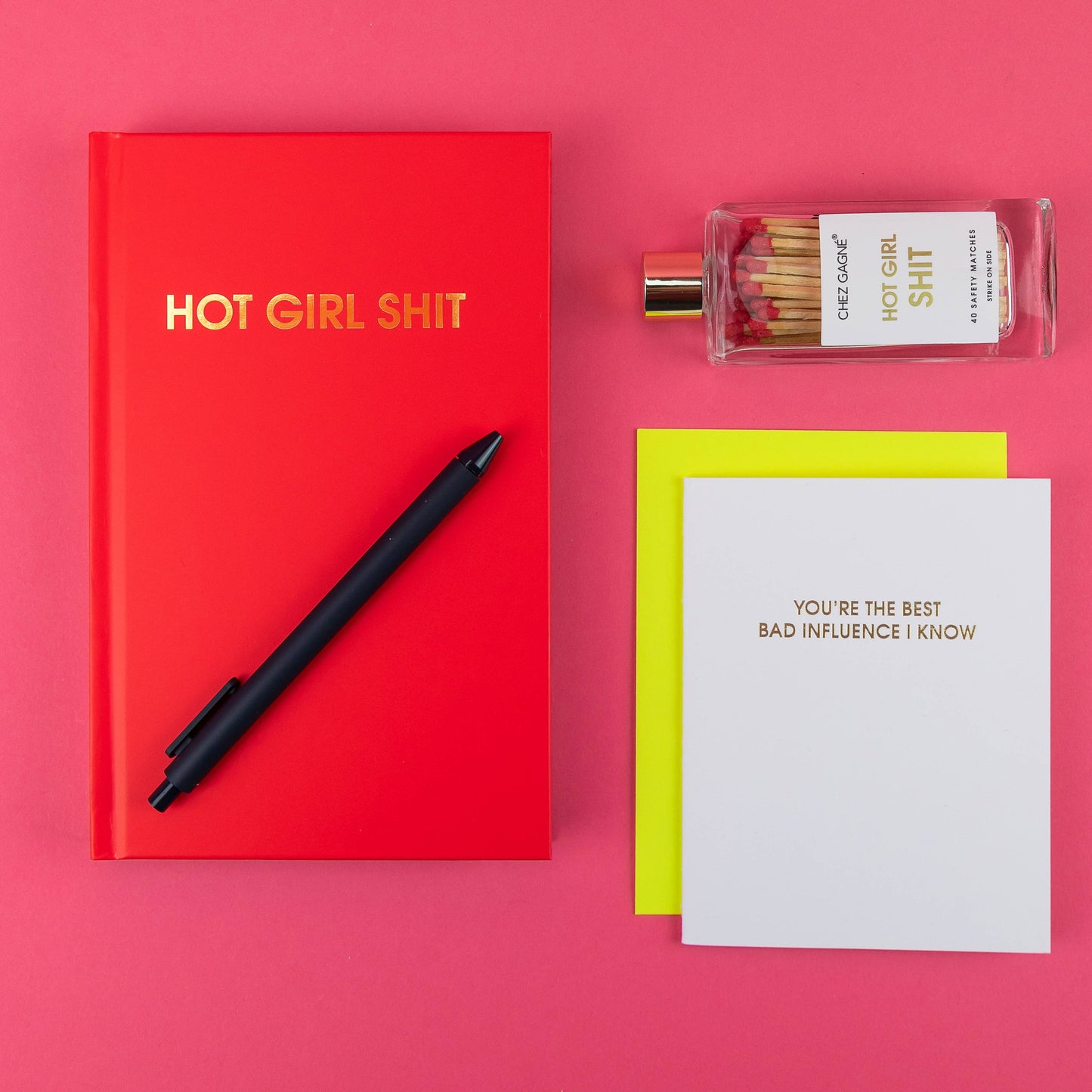 Hot Girl Shit - Glass Bottle Safety Matches