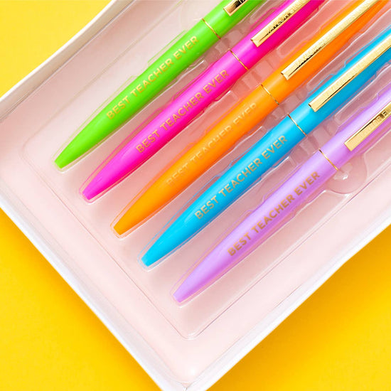 Teacher Appreciation Colorful Pen Set