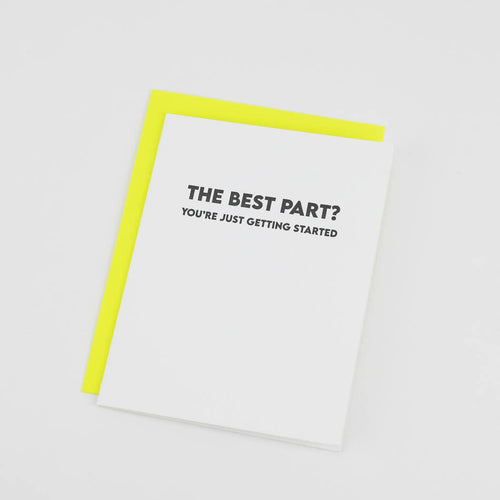 “The Best Part? You’re Just Getting Started” Graduation Card
