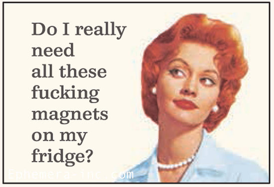 MAGNET: Do I really need all these fucking magnets...