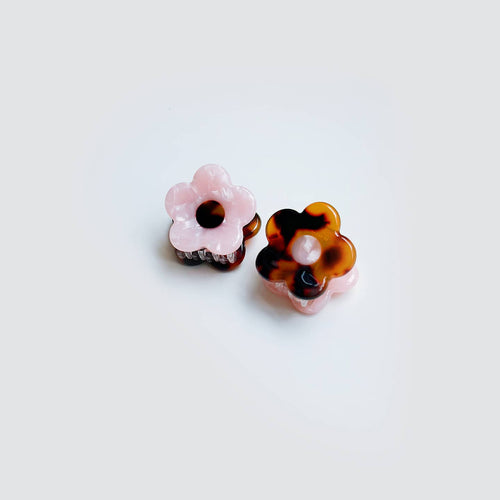 Mini Daisy Hair Clips - Set of 2