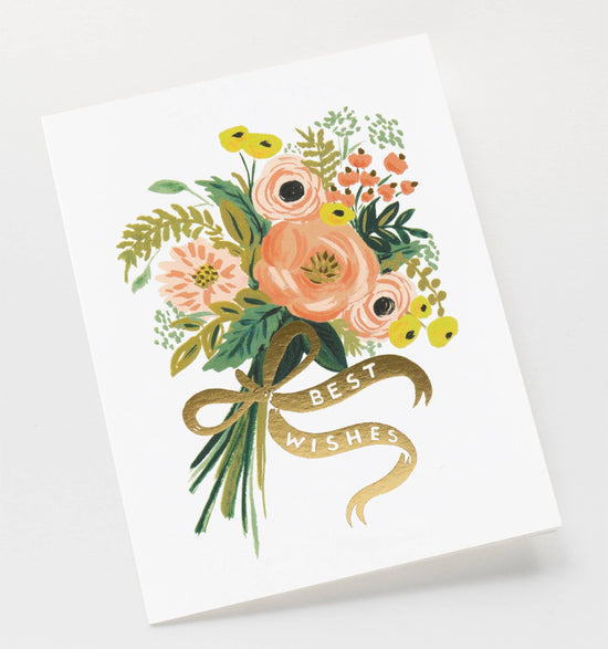 Best Wishes Bouquet Card