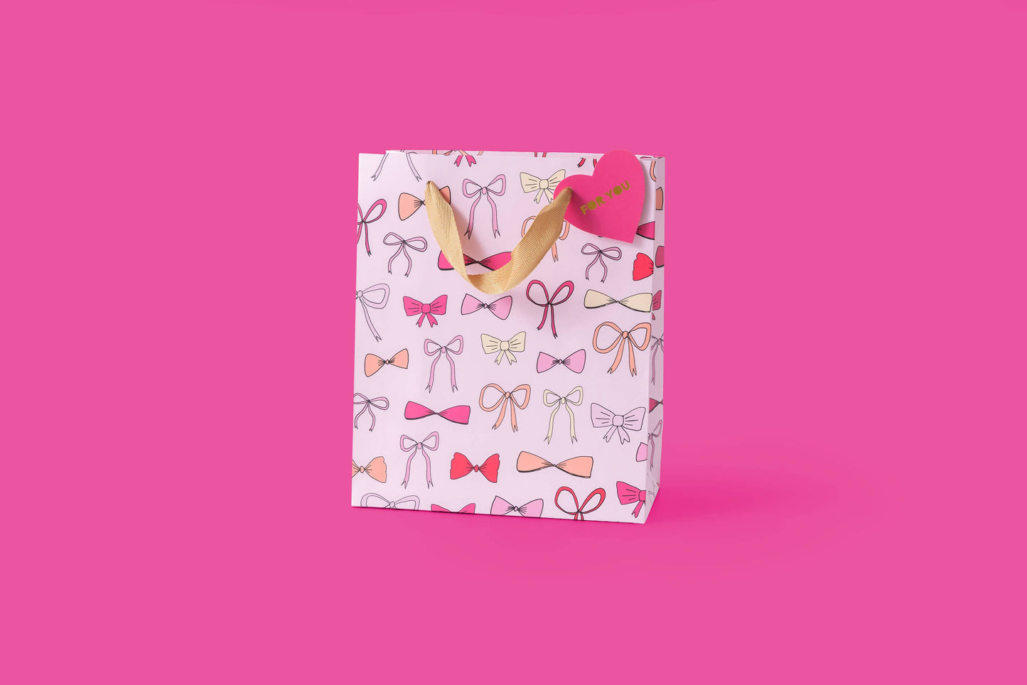 Pink Bows Gift Bags - 3 Sizes