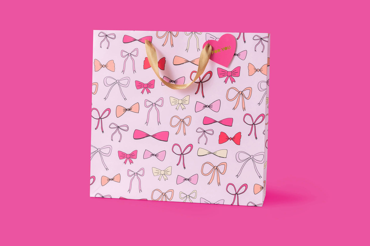 Pink Bows Gift Bags - 3 Sizes