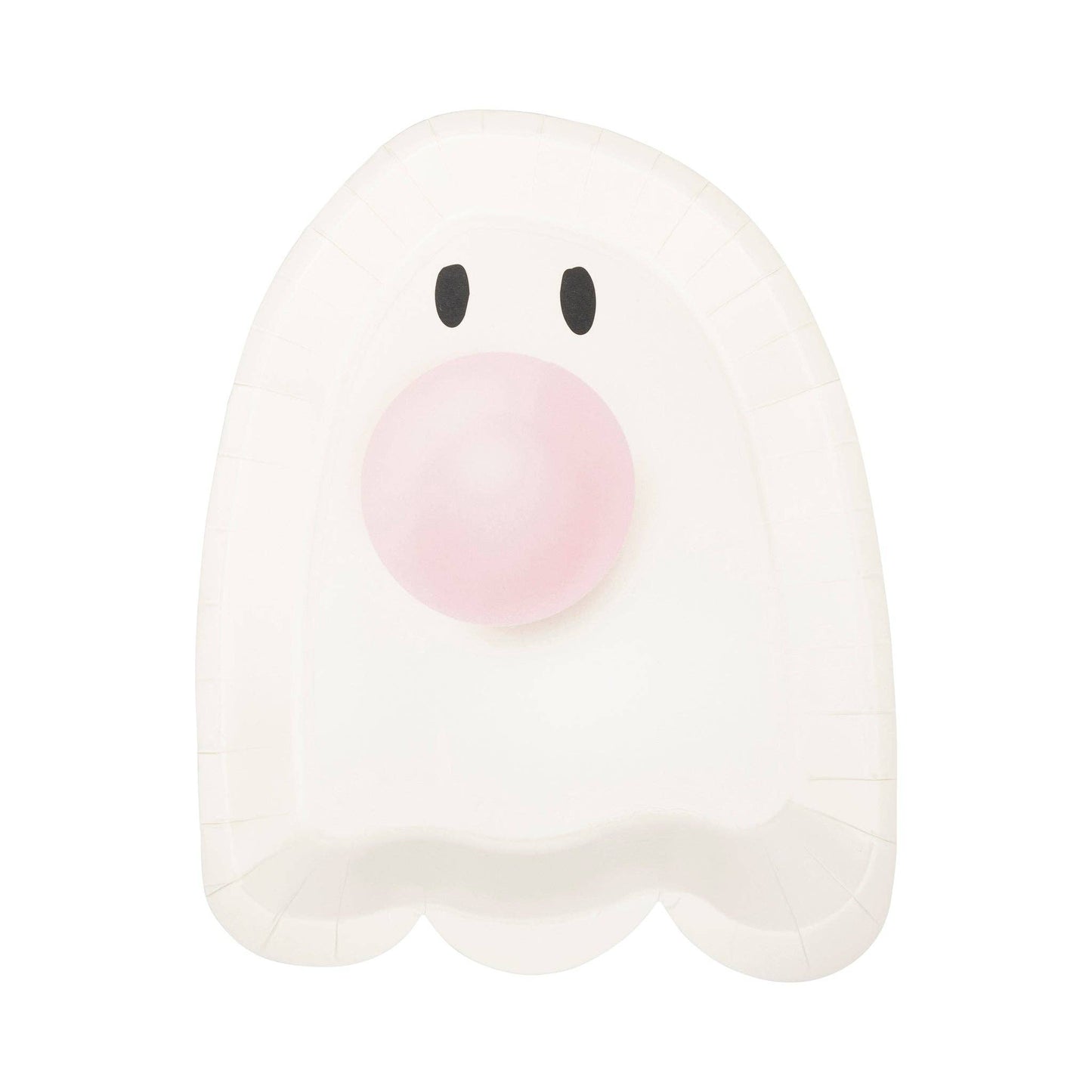 Bubblegum Ghost Shaped Plates - 8 ct.