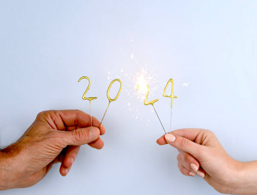 4" Mini Gold Number Sparkler - Star
