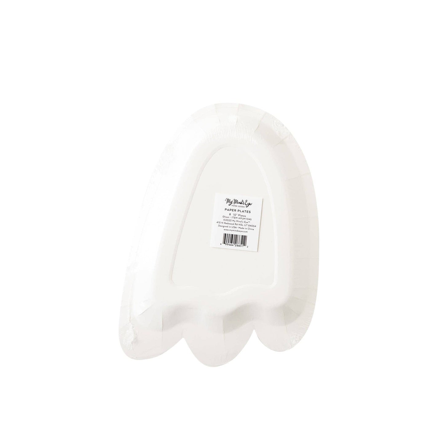 Ghost Shaped Paper Plates