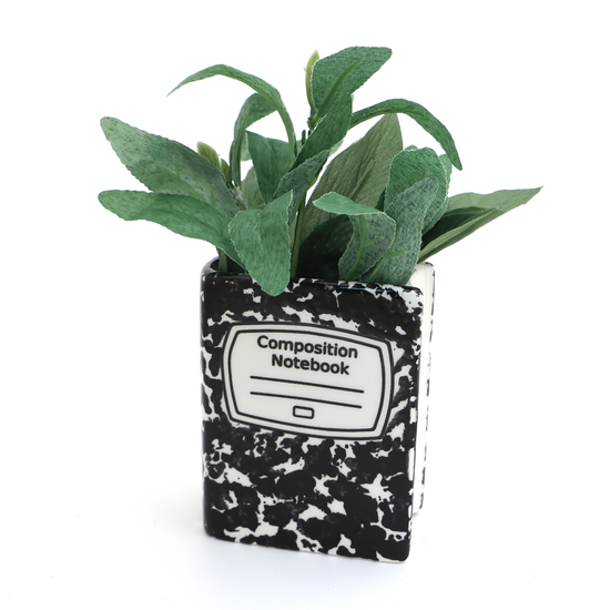 Composition Notebook Vase