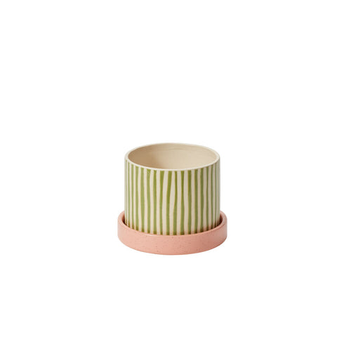 Melancia Pot with Saucer