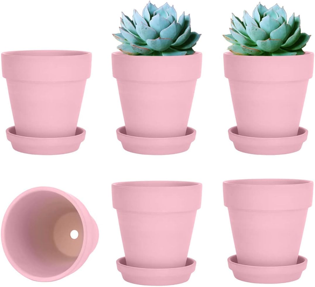 clay plant pots with saucers Clay Garden Pot with Saucer – RunningonBlooms