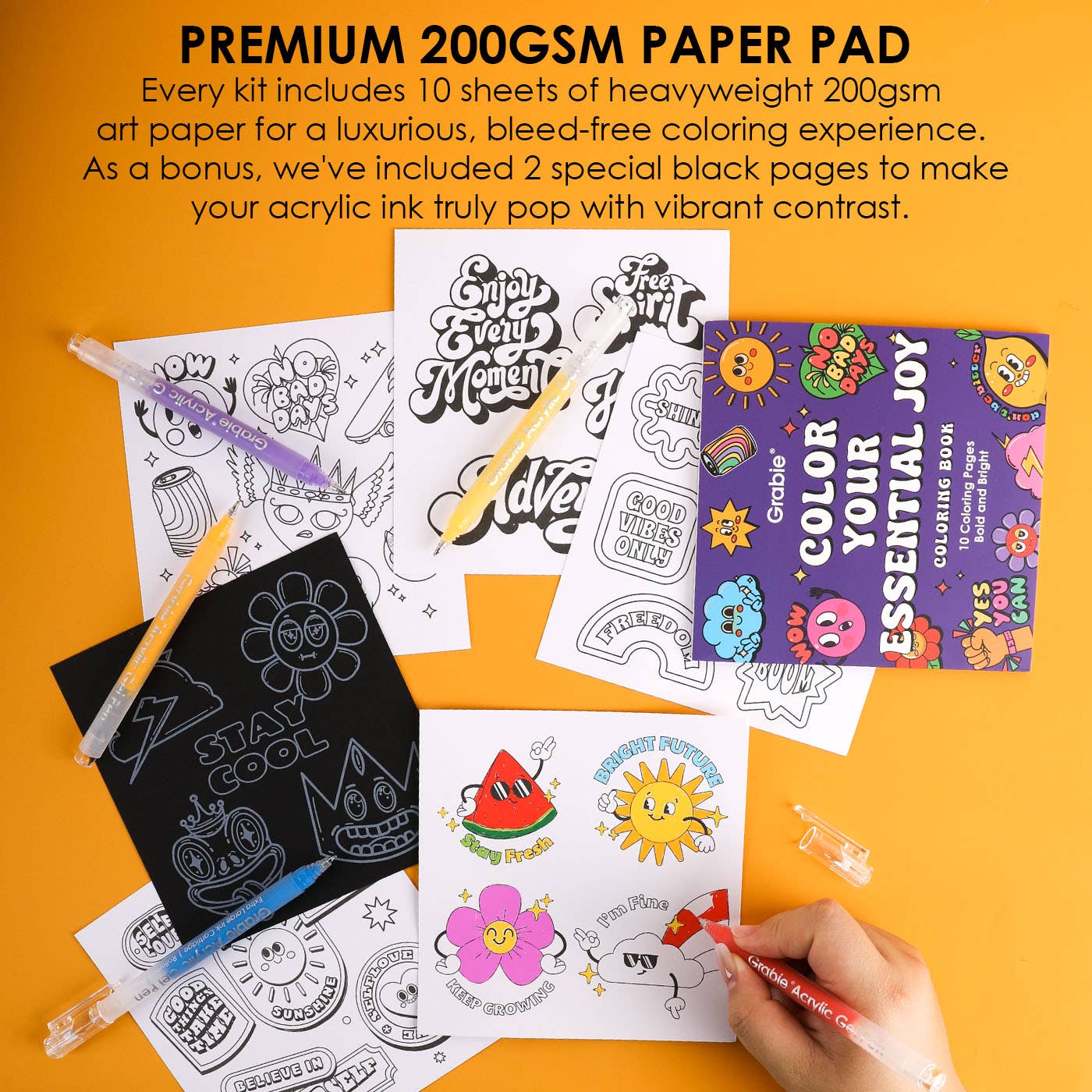 Bold & Bright Coloring Kit - Essential Color