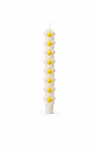 Stacked Daisy Taper Candles
