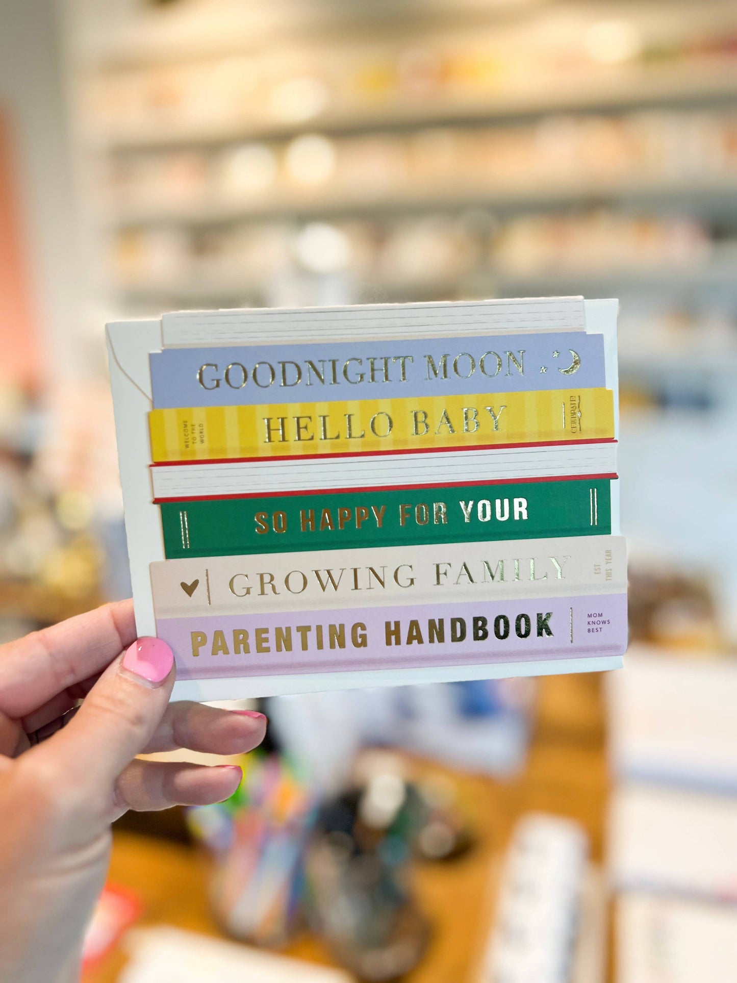 Baby Books Die-cut Card