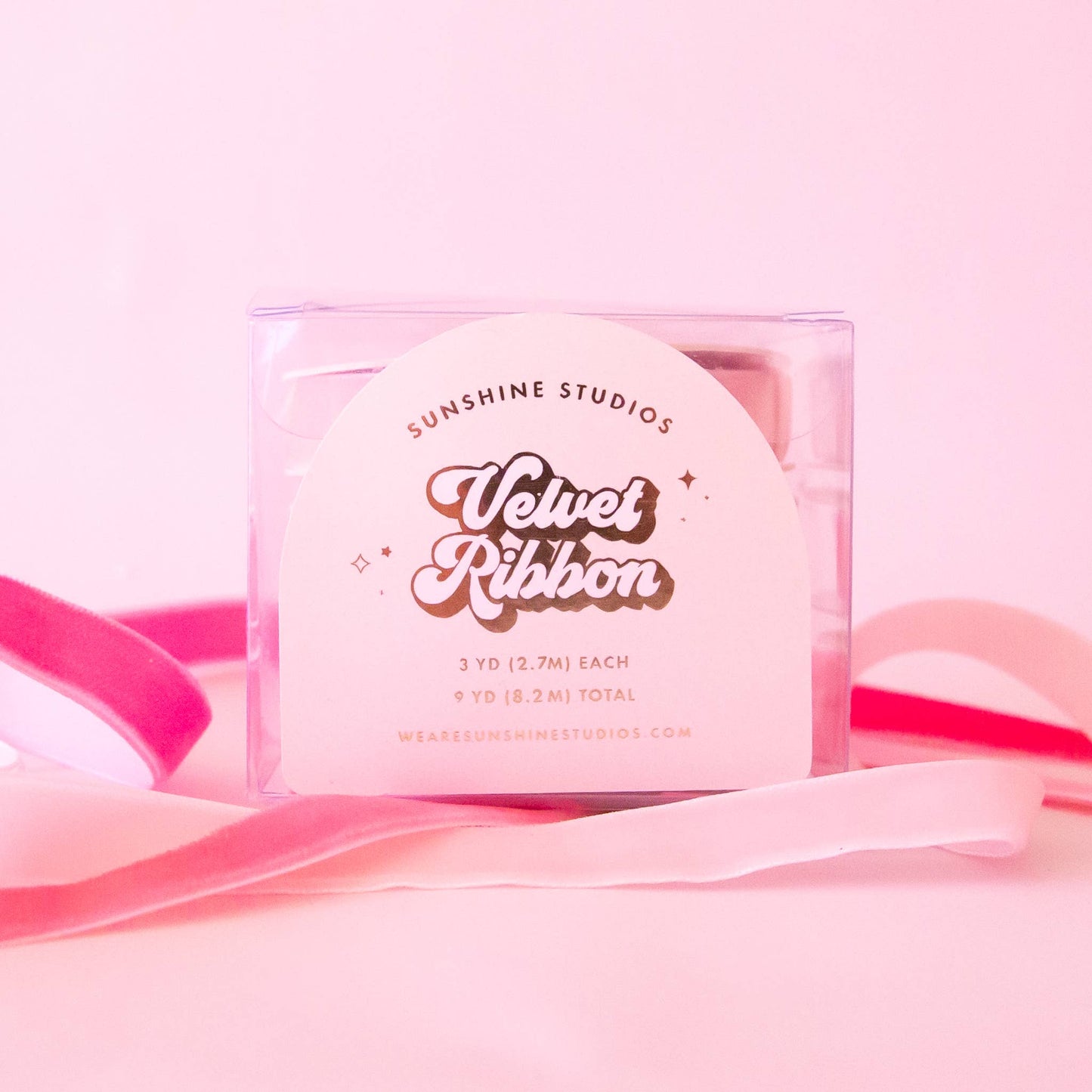 Holiday Velvet Ribbon Pack - Pink