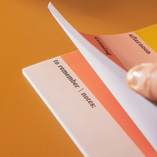 Daily Planner Notepad - Pastel Sunset