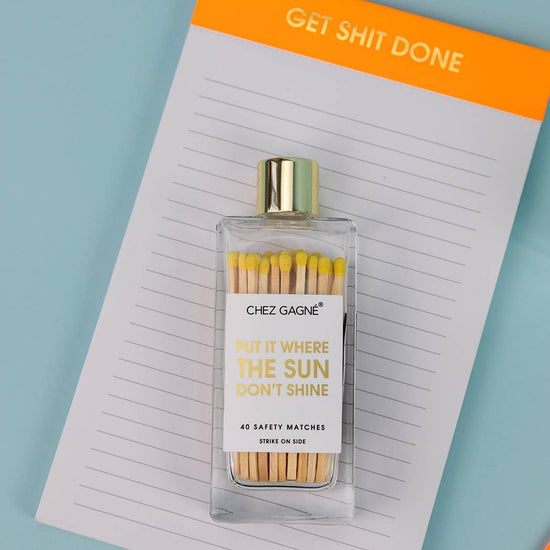 Get Shit Done Notepad - Lined Notepad - Perforated Sheets - Orange