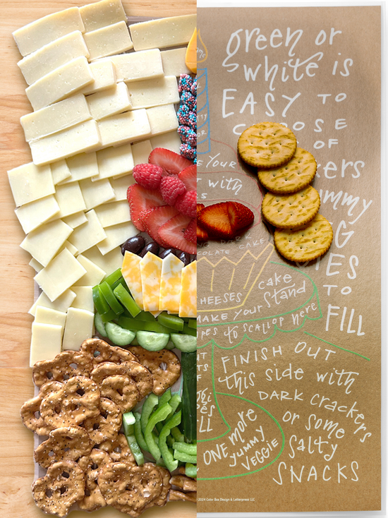 Charcuterie Cheat Sheet - Birthday Cupcake