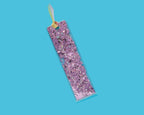 Purple Confetti + Tie Dye Ribbon Bookmark