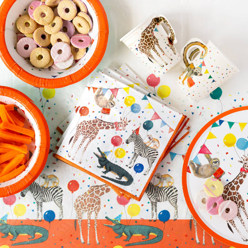 Safari Animal Paper Cups - 8 Pack