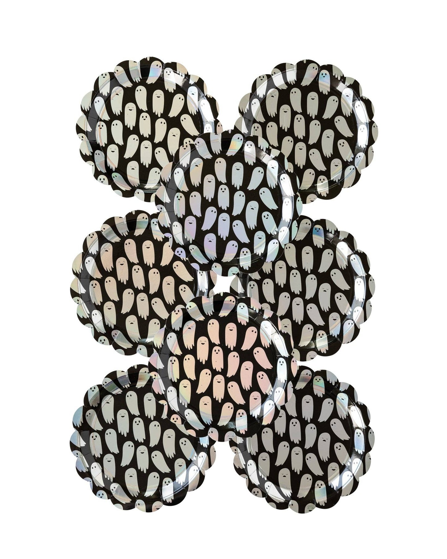 Holographic Ghosts Plates - 8 Ct.
