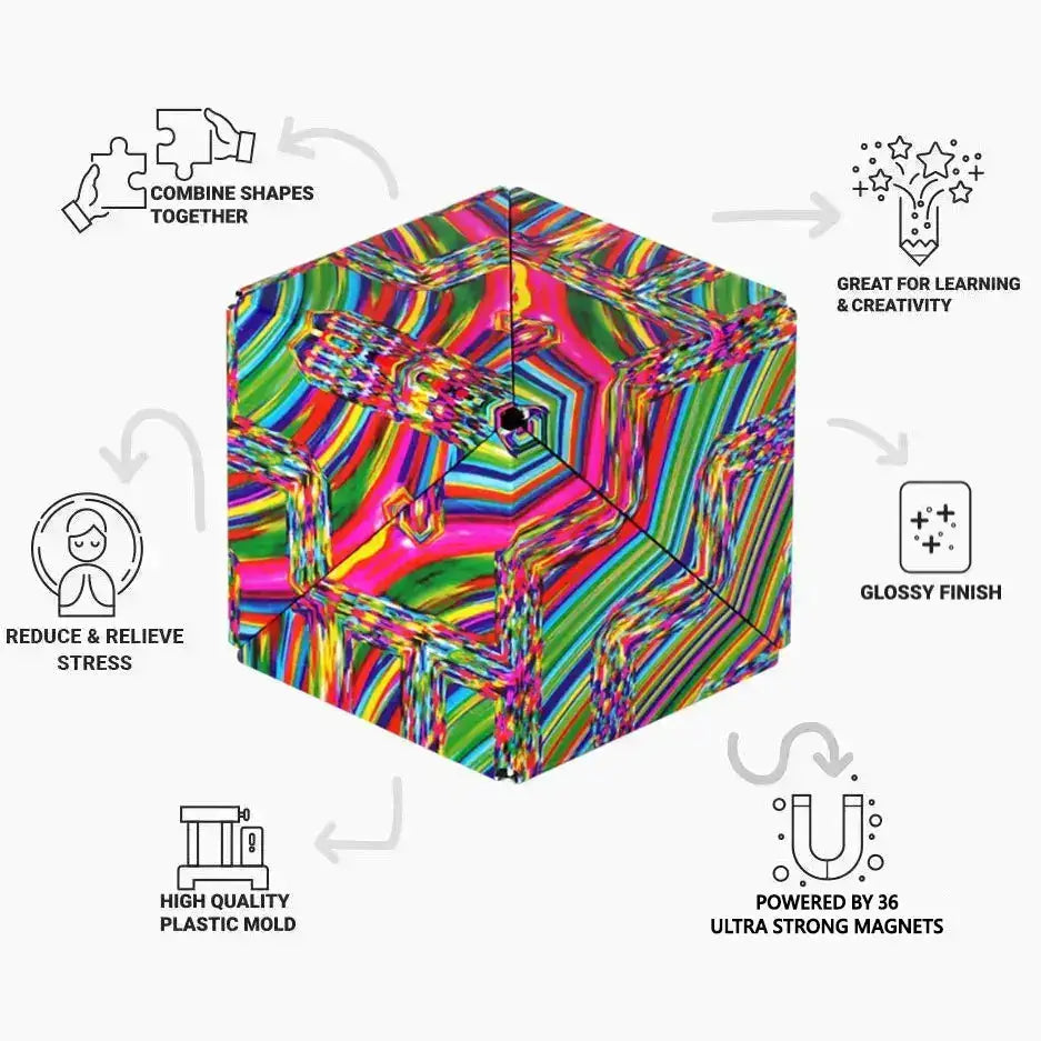 Shashibo Magnetic Puzzle Cube - Watercolor