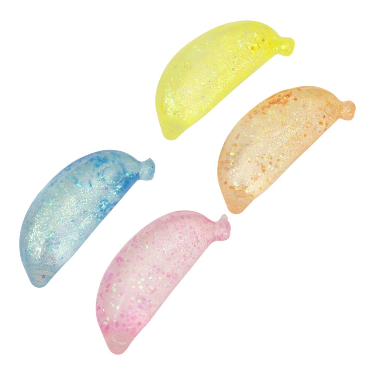 Glitter Banana Squishy Toy