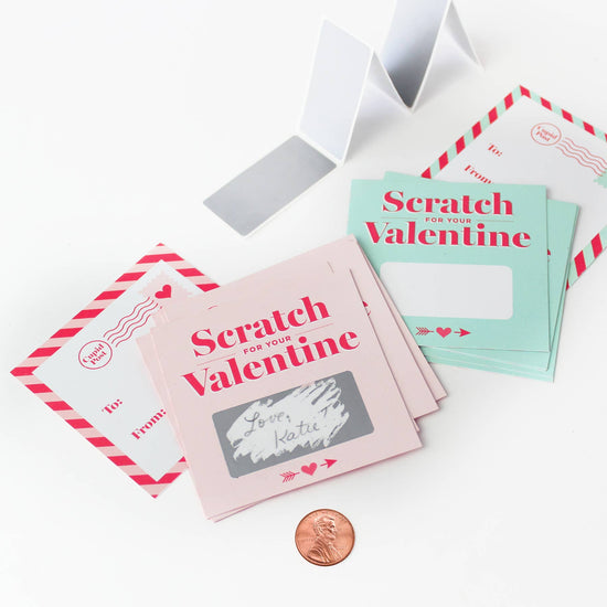 Load image into Gallery viewer, Scratch-off Valentines - Pink
