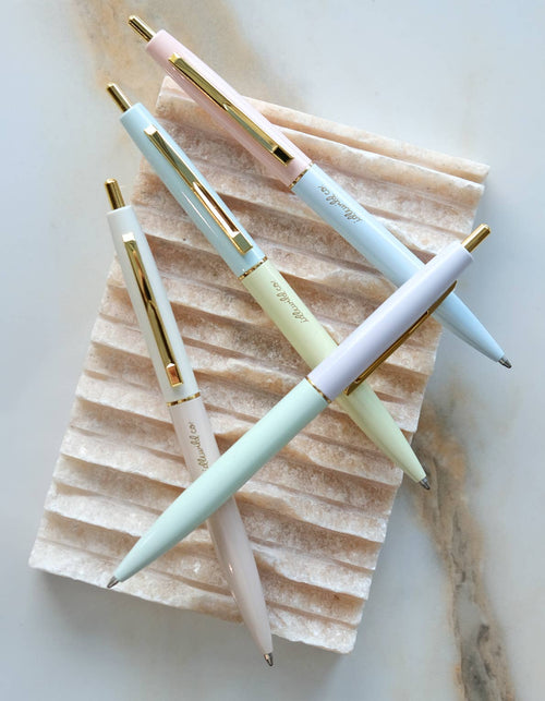 Retro Pen Set of Four - Pastel Rainbow