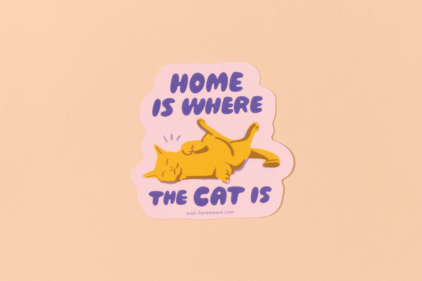 Home is Where the Cat Is Sticker