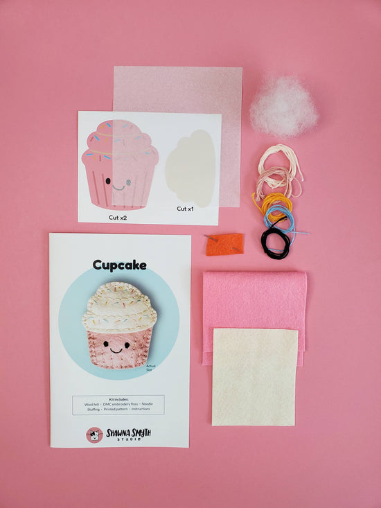 Cupcake DIY Felt Kit