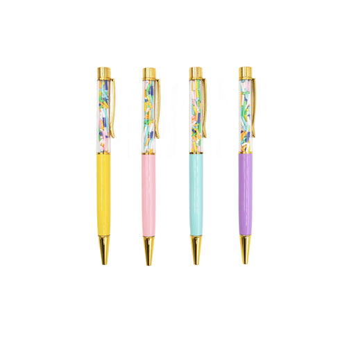 Confetti Pen Set-4 Pack