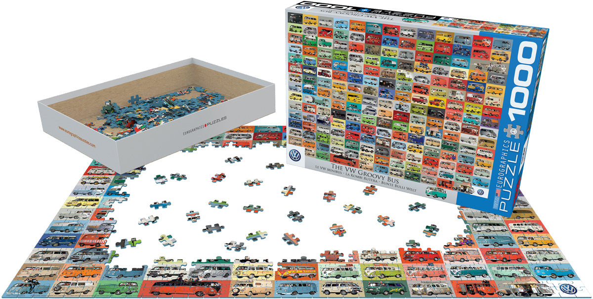 VW Groovy Bus 1000pc Puzzle