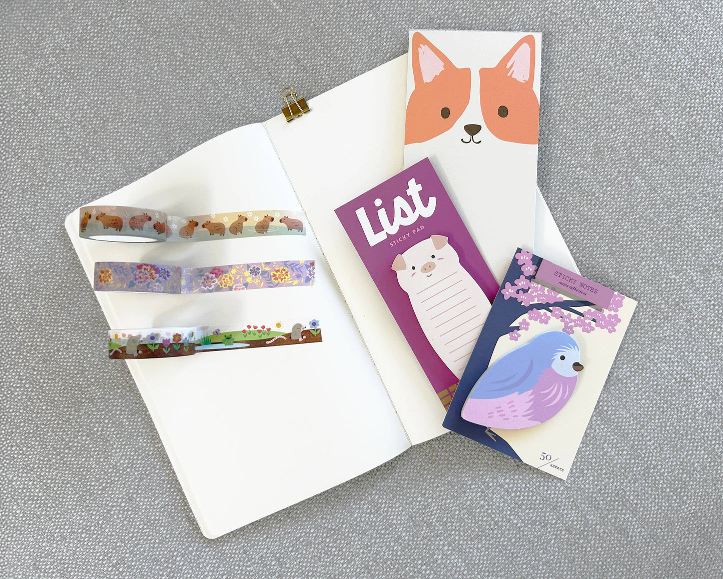 Spring Song Die Cut Sticky Notes