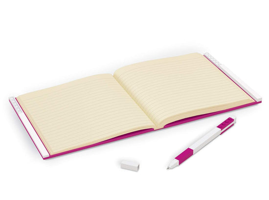 LEGO® Iconic Locking Notebook with Gel Pen - Violet [52438]