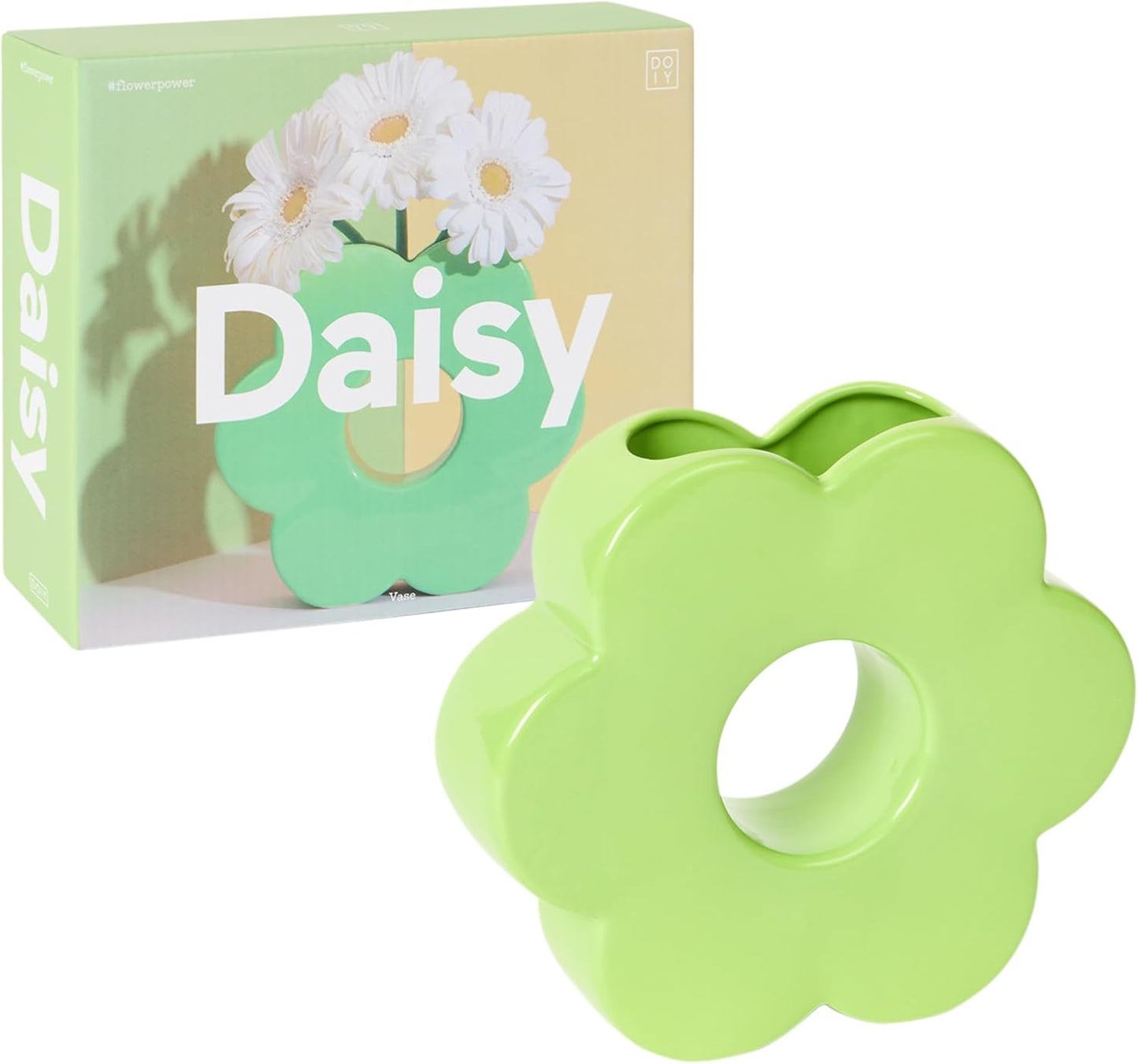 Daisy Vase - Green