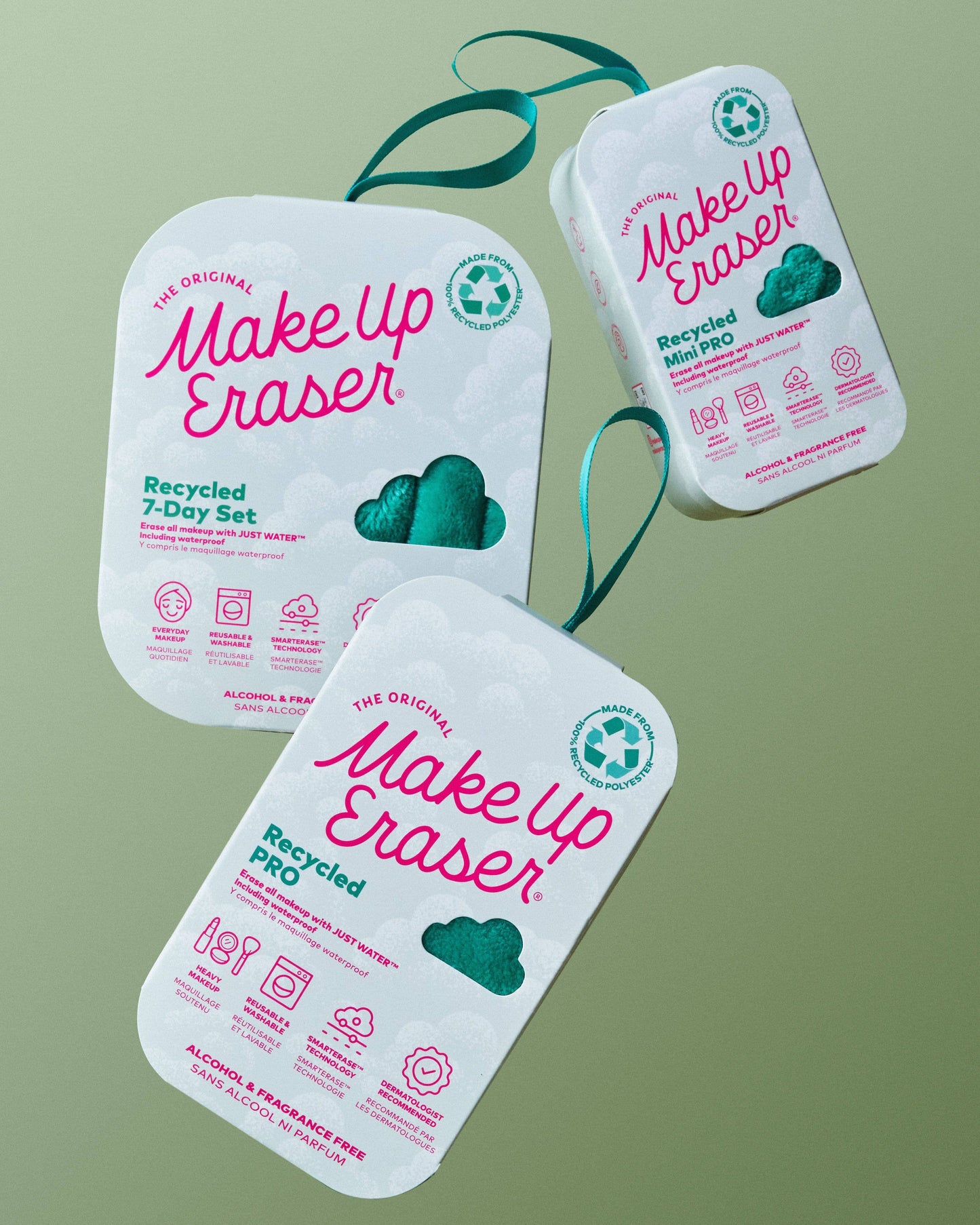 MakeUp Eraser 7-Day Set - Green