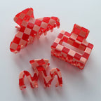 Checkmate Medium Assorted Claw Clips - Red