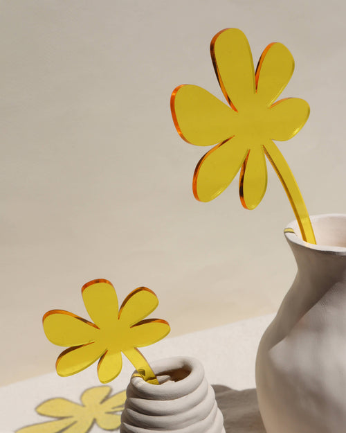 Acrylic Azalea Stem: See-thru Yellow